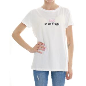 T-SHIRT KISS BIANCO